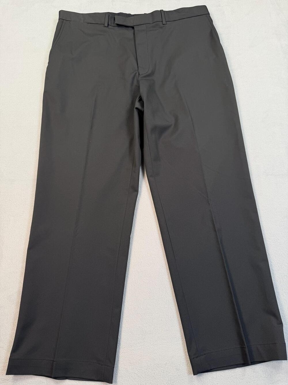 RLX Ralph Lauren Pants Mens 38x29 Black Microfiber Golf Chino Performance